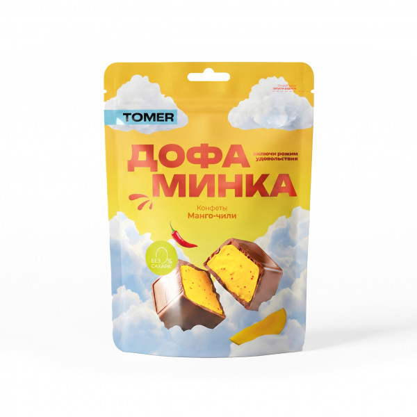 №2 Фабрика Томер   Дофаминка Конфеты Манго-Чили, 125г  в Отрадном