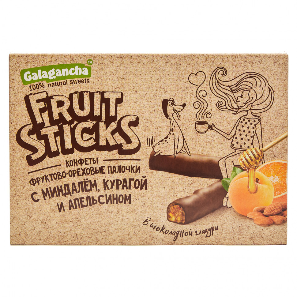  Берестов КРАФТ Fruit Stiсks с курагой и миндалем, 175г   в Отрадном