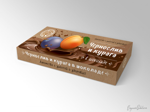 №2 Чернослив и курага в шоколаде, 220г в Отрадном