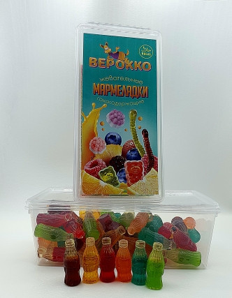 №2 Жевательный мармелад Бутылочки МИКС, 250г      в Отрадном