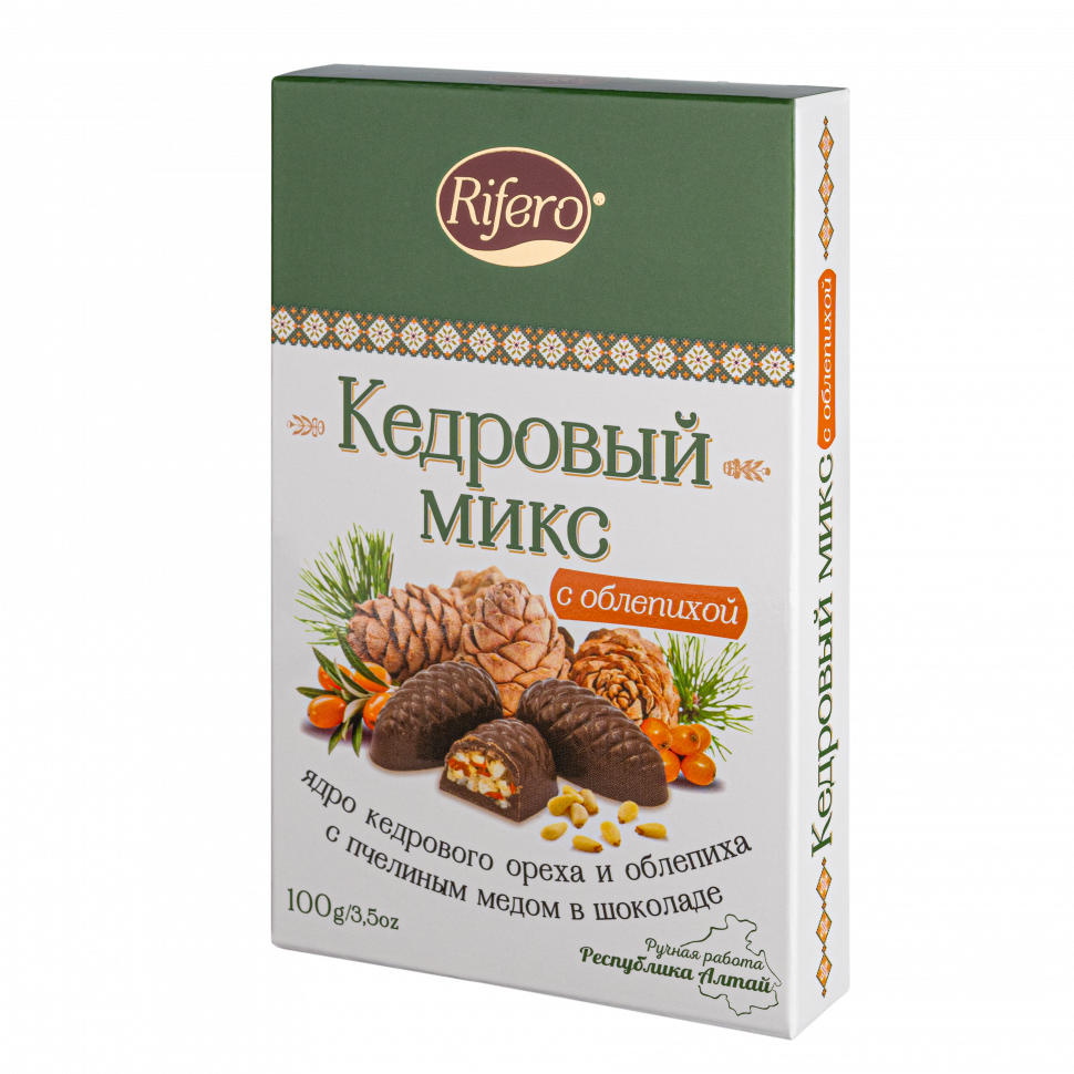  Риф и ко Конфеты "Кедровый микс ОБЛЕПИХА" 100г      в Отрадном