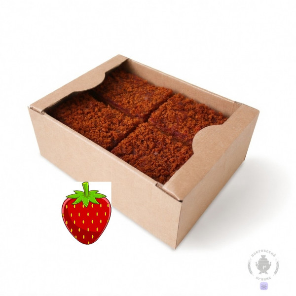 №3 Пряник 1кг с фруктовой начинкой Клубника в Отрадном
