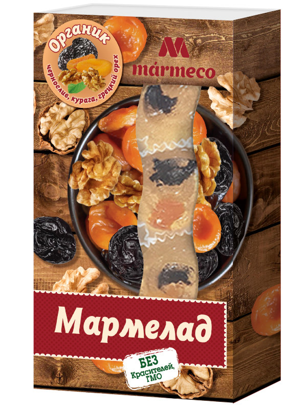 №2 Мармелад "Органик"  Курага, Чернослив, грецкий орех, 180г  в Отрадном
